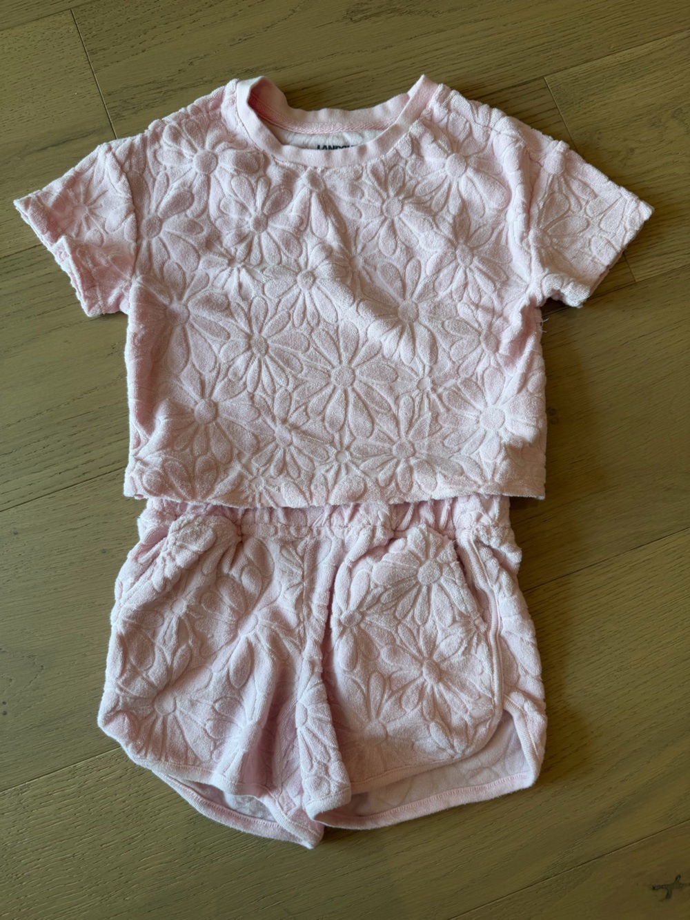 Lands' End pink Terry Cloth Set